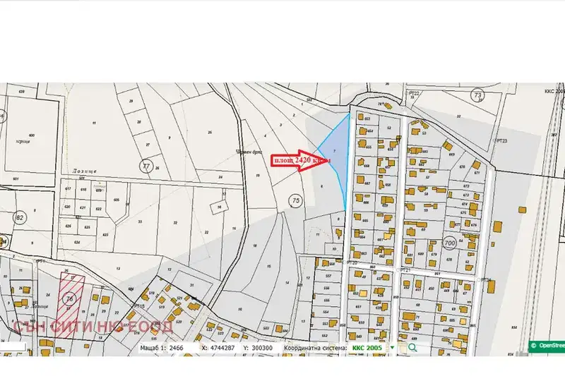 Plot in област София, Hrabyrsko