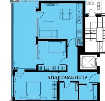 Снимка 2 — Тристаен апартамент в София, Кръстова вада