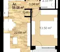 Снимка 3 — Двустаен апартамент в София, Зона Б-5