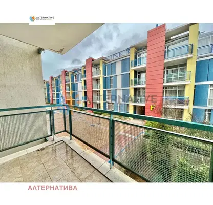 Снимка 5 — Двустаен апартамент в Слънчев бряг с тераса и охрана