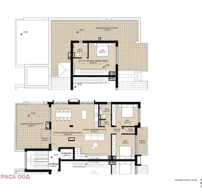 Photo 4 — 4-room maisonette in American College with panoramic terraces