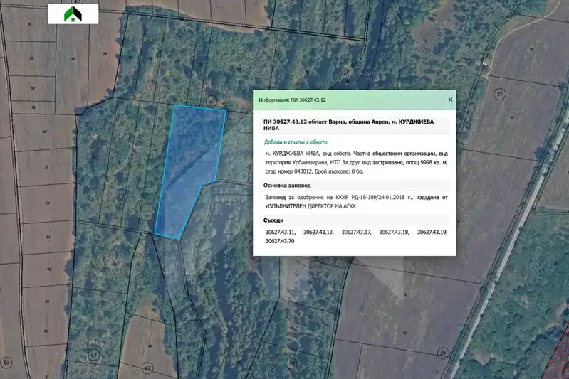 Plot in Oblast Varna, Zdravec