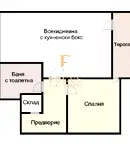 Двустаен апартамент с тераса в квартал Гагарин, Пловдив