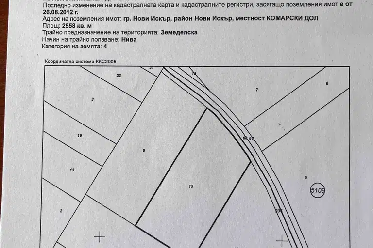 Парцел в Нови Искър
