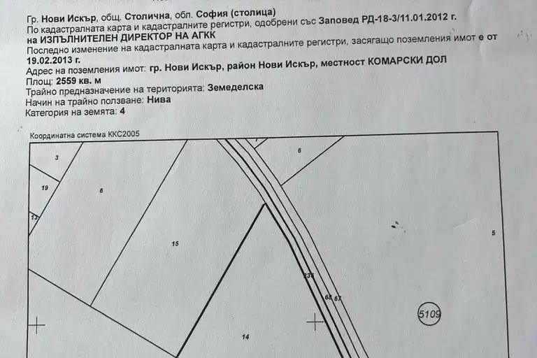 Парцел в Нови Искър