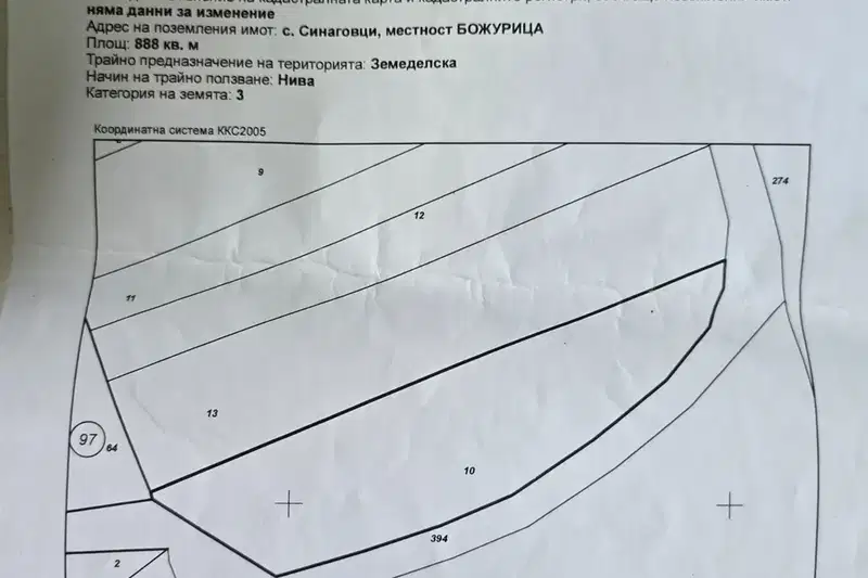 Plot in Oblast Vidin, Sinagovci
