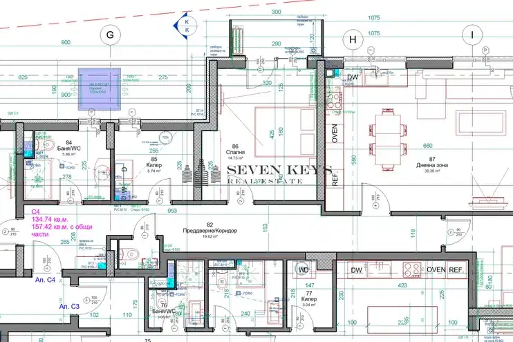 4-bedroom apartment in м-т Евксино