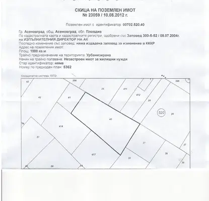 Снимка 3 — Парцел в Пловдив, Асенов