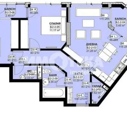 Photo 4 — 3-bedroom apartment in Студентски