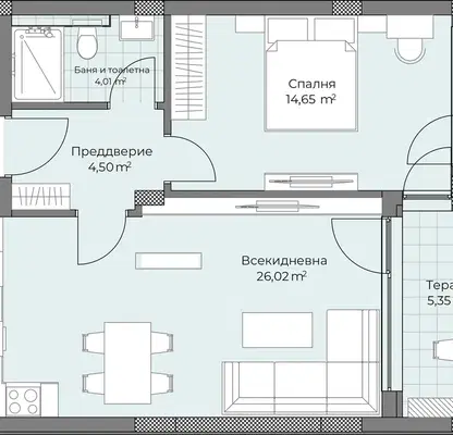 Photo 5 — 2-bedroom apartment in Plovdiv, Ostromila