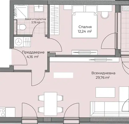 Photo 3 — 2-bedroom apartment in Plovdiv, Ostromila