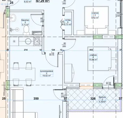 Снимка 2 — Тристаен апартамент в Бургас, Приморско