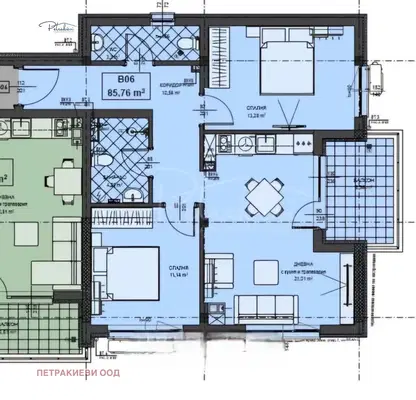 Снимка 3 — Тристаен апартамент в Бургас, Созопол