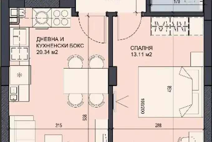2-bedroom apartment in Sofiya, Ovcha Kupel