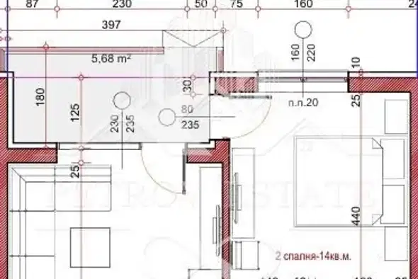 2-bedroom apartment in Oblast Pazardjik, Велин