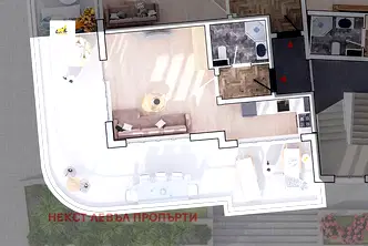 Едностаен апартамент с голяма тераса в Стрелбище, София