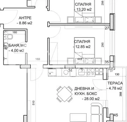Снимка 2 — Тристаен апартамент в Пловдив, Младежки Хълм