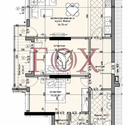 Photo 2 — 3-bedroom apartment in Varna, Mladost 1