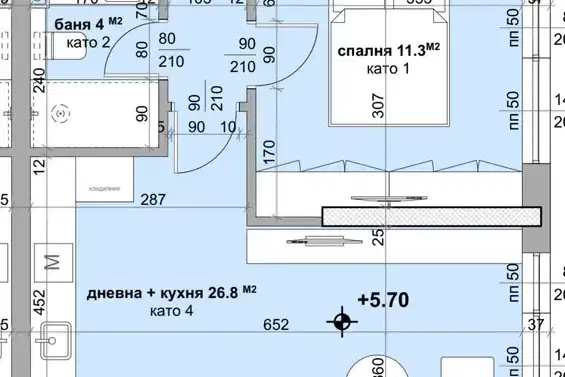 Тристаен апартамент в Стара Загора, Ремиза