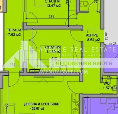 Снимка 3 — Тристаен апартамент в Пловдив, Южен