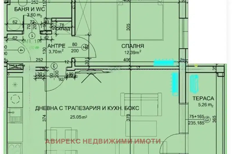 2-bedroom apartment in Plovdiv, Hristo Smirnenski