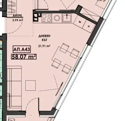 Снимка 3 — Двустаен апартамент в Пловдив, Христо Смирненски