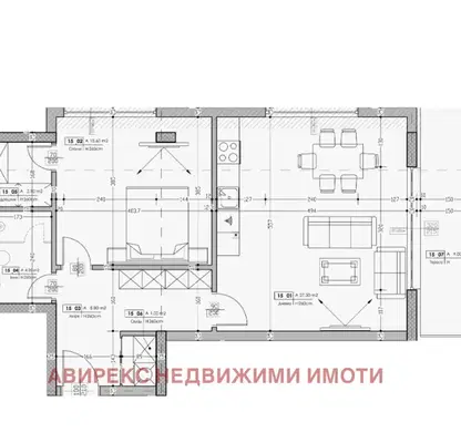 Снимка 2 — Двустаен апартамент в Христо Смирненски с тераса