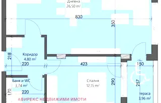 Двустаен апартамент с тераса в Кършияка, Пловдив