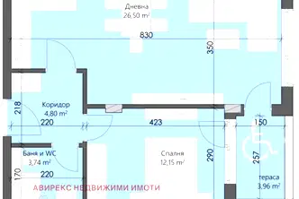 Двустаен апартамент с тераса в Кършияка, Пловдив