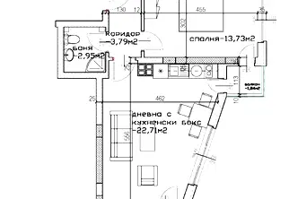 Двустаен апартамент в Пловдив, Кършияка