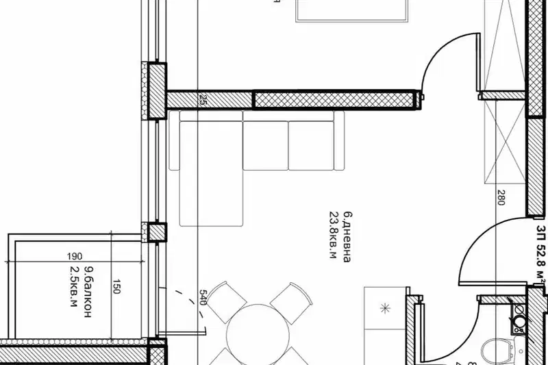 2-bedroom apartment in Plovdiv, Kyuchuk Parij