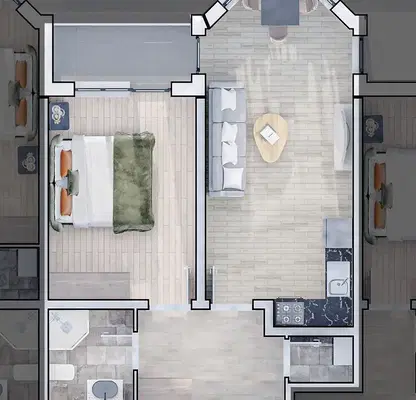 Photo 2 — 2-bedroom apartment in Sofiya, Lyulin 10