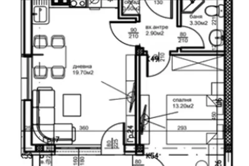 2-bedroom apartment in Plovdiv, Ostromila