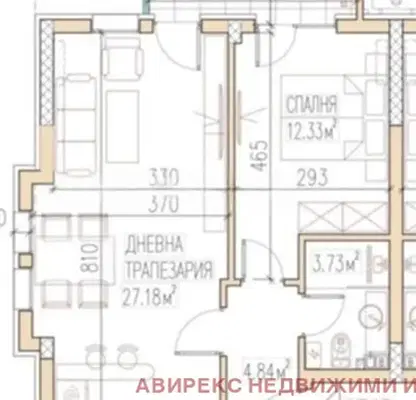 Снимка 2 — Двустаен апартамент в Пловдив, Остромила
