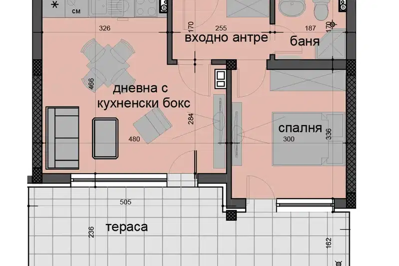 2-bedroom apartment in Plovdiv, Ostromila