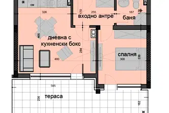 Двустаен апартамент в Пловдив, Остромила
