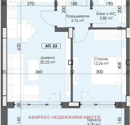 Снимка 5 — Двустаен апартамент на 9-ти етаж в нова сграда в Тракия, Пловдив