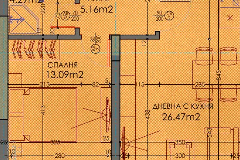 Двустаен апартамент в Пловдив, Тракия