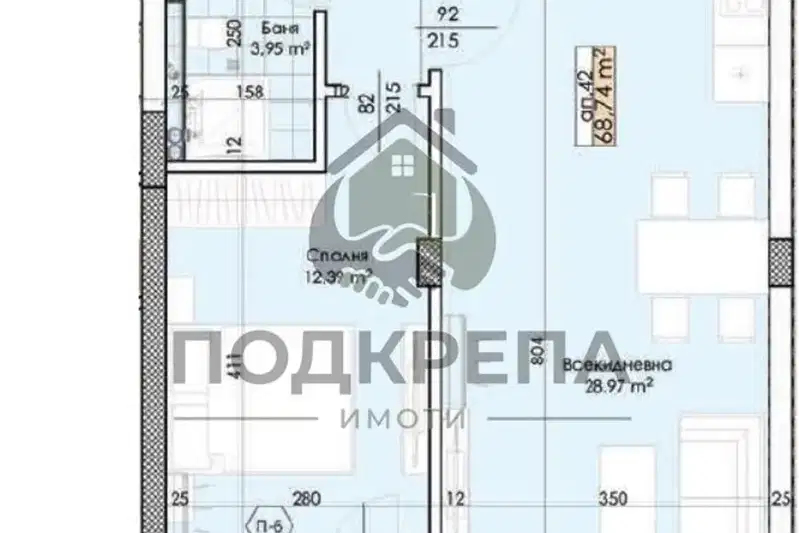 2-bedroom apartment in Plovdiv, Trakiya
