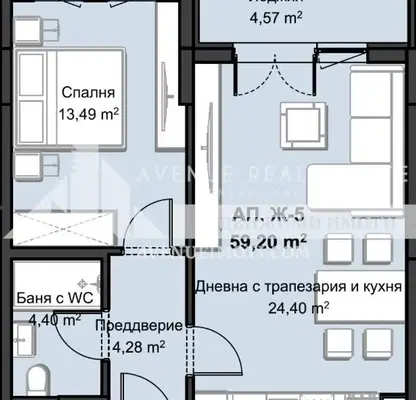 Photo 3 — 2-bedroom apartment in Plovdiv, Zapaden