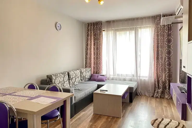 Two-room apartment in Primorsko with terrace in gated complex