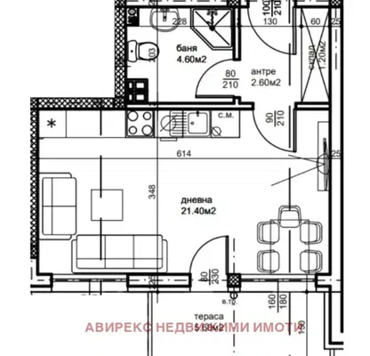 Снимка 2 — Едностаен апартамент в Пловдив, Беломорски