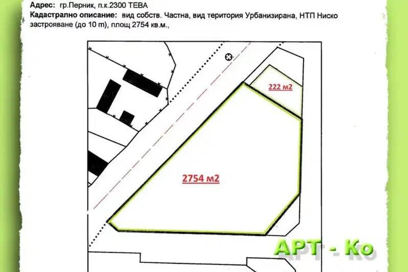 Plot in Pernik, Teva