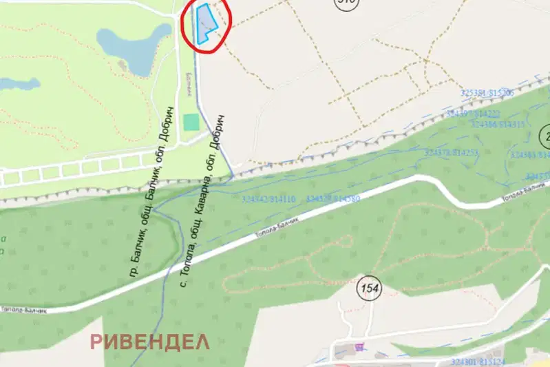 Парцел в Добрич, с. Топола