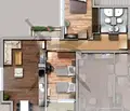 Снимка 2 — Тристаен апартамент с две тераси в Хаджи Димитър, София