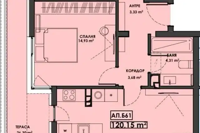 3-bedroom apartment in Plovdiv, Hristo Smirnenski