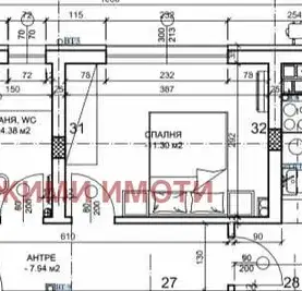 Снимка 2 — Тристаен апартамент в Пловдив, Коматево