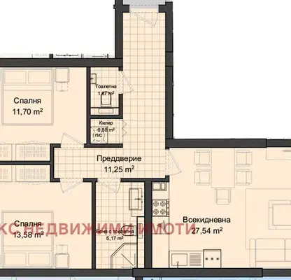 Снимка 2 — Тристаен апартамент в Пловдив, Кършияка