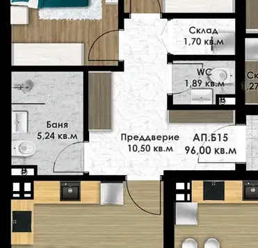 Photo 2 — 3-bedroom apartment in Plovdiv, Kyuchuk Parij