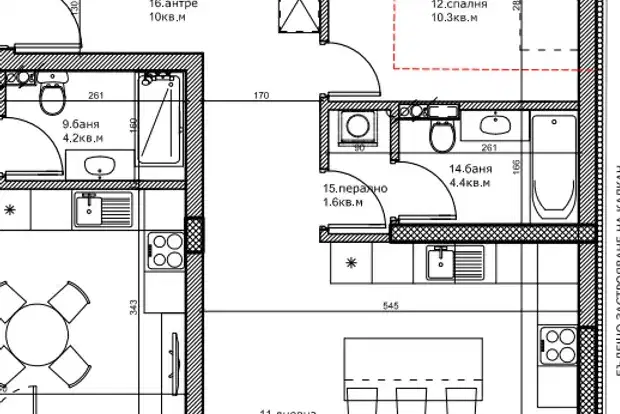 3-bedroom apartment in Plovdiv, Kyuchuk Parij